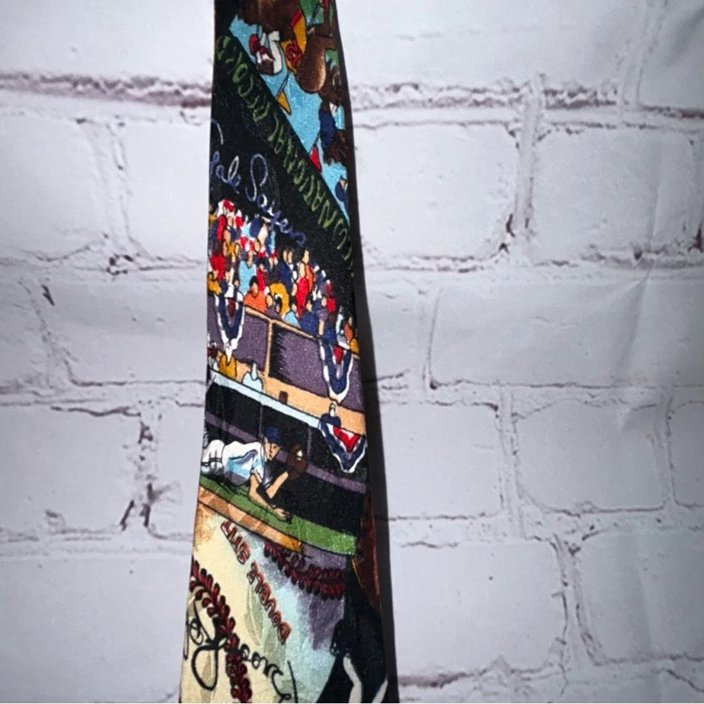 Vintage 1993 Nicole Miller sports‎ themed tie